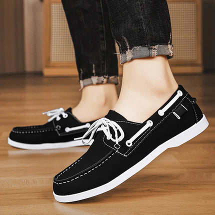 Mocassini da uomo Design Scarpe da barca Pelle PU Alta qualità Comodo Slip-On Morbido Piatto Versatile Scarpe da guida alla moda Mocassini