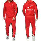 Men ROG Republic Of Gamers Tracksuit Hoodies Solid Color Thick Pullover Long Pant 2-piece Set Autumn Fleece Jogger Sports Suit PlatiNum