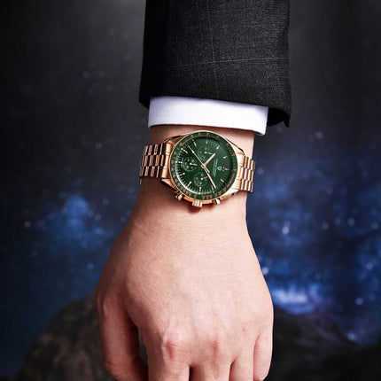 PAGANI DESIGN PD1701 Orologi da uomo di lusso in oro Orologi da polso al quarzo Cronografo VK63 Orologio da uomo AR Orologio con specchio in zaffiro Regali