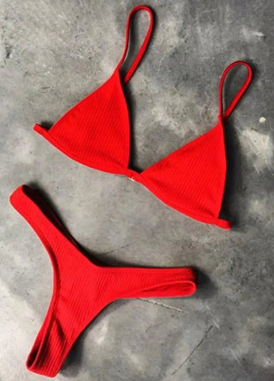 2 pezzi/set bikini da donna sexy set costumi da bagno da donna con cinturino per spaghetti senza fili ad asciugatura rapida platinumshop