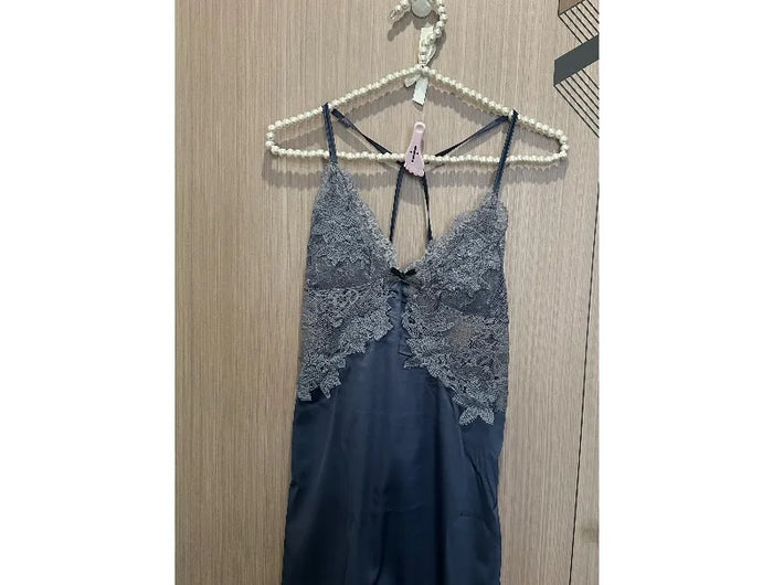 Set Pigiama in Raso per Donne con Imbottitura Integrata, Elegante Camicia da Notte con Scollo a V e Vestaglia per Casa