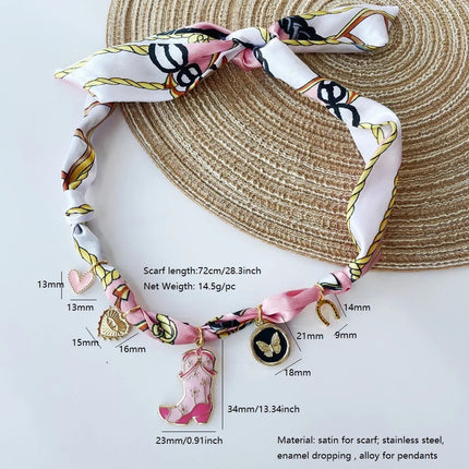 Collana bandana morbida con ciondolo a forma di fiore a forma di cuore placcato in oro per gioielli impilabili da donna e ragazza PlatiNum