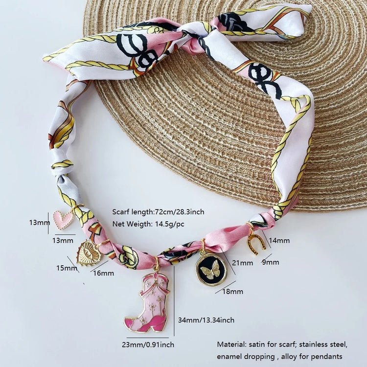 Collana bandana morbida con ciondolo a forma di fiore a forma di cuore placcato in oro per gioielli impilabili da donna e ragazza PlatiNum