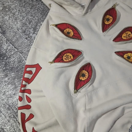 Cool Design Multi Zipper Sweatshirts Punk Street Hoodies Women Hip Hop Anime Hoodie Y2k Couples Plus Size Casual Streetwear