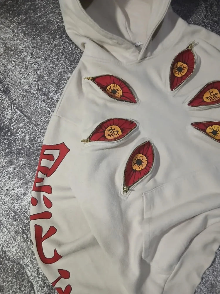 Cool Design Multi Zipper Sweatshirts Punk Street Hoodies Women Hip Hop Anime Hoodie Y2k Couples Plus Size Casual Streetwear