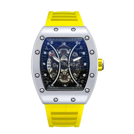 Orologio da uomo leggero marchio di lusso quadrante barile di vino orologio sportivo alla moda con bagliore notturno orologio calendario Reloj L146 platinumshop