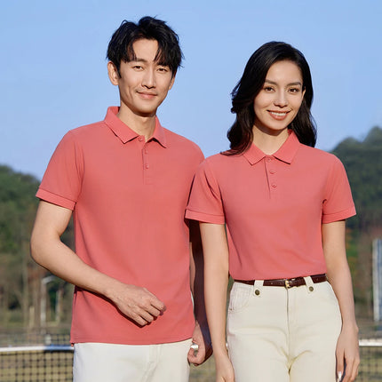 100% cotton work polo shirt, custom pure cotton polo, corporate culture short-sleeved T-shirt, embroidery, print, logo, word