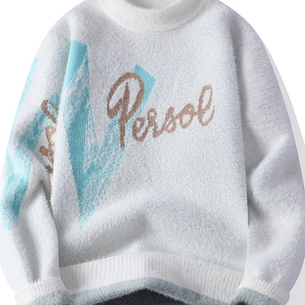 Men's New Fall and Winter Sweater Bottoming Shirt Men's O Neck Design Comfortable Lazy Windproof Warm Pullovers Men's R126
