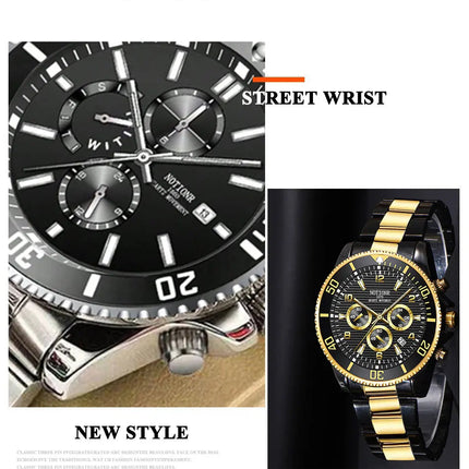 Orologi da lavoro da uomo di lusso Orologio da uomo al quarzo argento Orologio luminoso maschile platinumshop
