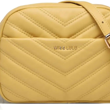 Elegante borsa a tracolla KONO in pelle PU con nappe a forma di V, compatta e versatile, perfetta per l'uso quotidiano e come regalo.