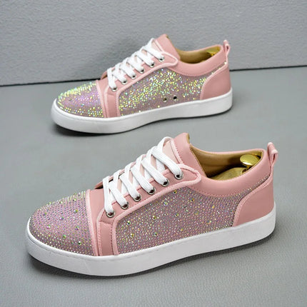 Sneaker Casual Men Designer Rivet Board Shoes Fashion Split Leather Upper Flat Platform White Shoes High Top Nightclub Shoes