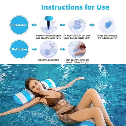 1PC gonfiabile galleggiante amaca galleggianti per adulti perfetto per il lettino a bordo piscina questa estate giochi d'acqua accessori sport acquatici