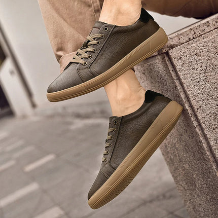 Fashion Brand Men Genuine Leather Shoes Comfortable Man Casual Shoes Outdoor Sports Sneakers Skateboard Footwear Tenis Masculino