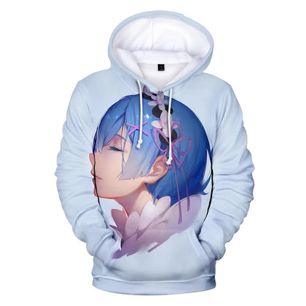 Harajuku Hip Hop Comfortable Re ZERO Rem Ram 3D print Hoodies Sweatshirts Men/Women Sweatshirt Adult/Child Casual Pullovers