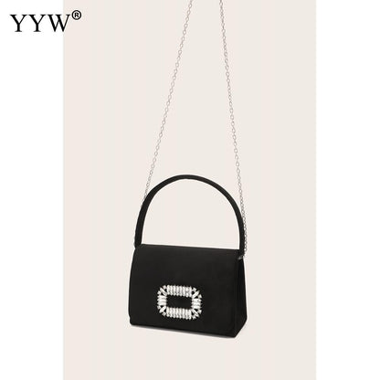 2023 nuove mini borse rosa per le donne pochette da sera per banchetti con catena borse casual in modalità piccola festa elegante Bgas in pelle PU