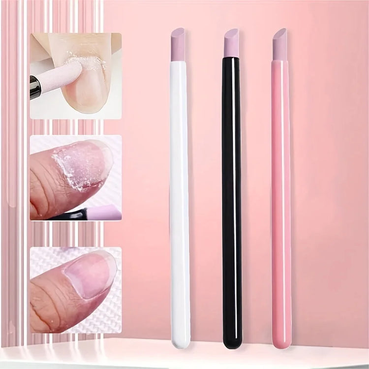 1/3PC Exfoliating stick Nail edge exfoliating tool Nail sanding Tool Engraving pen Sanding stone pen