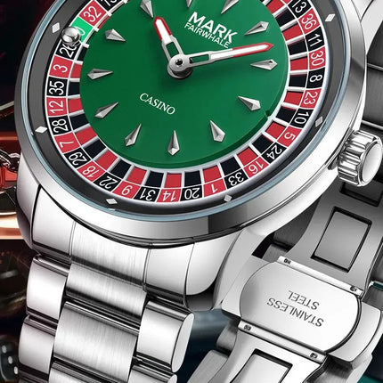 Mark Fairwhale 5031 Nuovo orologio al quarzo da uomo di marca superiore quadrante digitale rotante intrattenimento freddo orologio da notte impermeabile reloj platinumshop