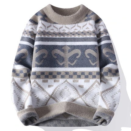 Winter Sweaters for male men thick O-neck sweater men Student youth sweaters autumn Men's wool Casual Knitwear Pullover