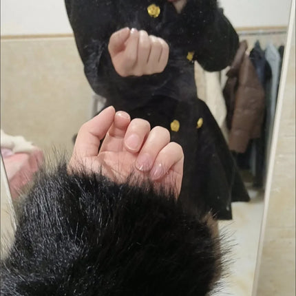 New Elegant Small Fragrance Celebrity Loose Coat Moda Woolen Winter French Style Vintage Blends Slim Waist Mid-length Outwear