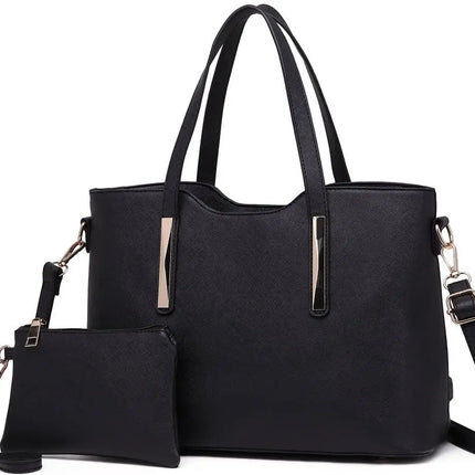 Borsa da donna Miss Lulu di medie dimensioni, elegante borsa a tracolla e borsa a mano, set shopper da 2 pezzi