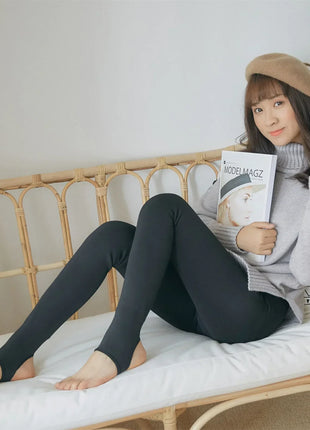 Leggings termici da donna Panty in pile Collant da donna Calze Collant Donna Inverno Falso Traslucido Caldo Collant sexy Inverno