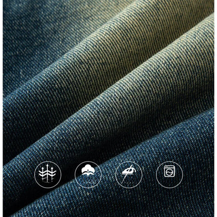Pantaloncini di jeans cargo da uomo estivi Baggy dritti Moda Casual Pantaloni corti a gamba larga Tasca grande Jeans corti per vacanze al mare Uomo