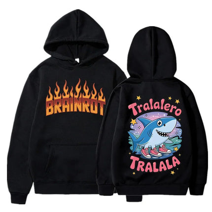 Funny Cute Cat Sweatshirt for Women Aesthetic Y2k 90s Hoodies Harajuku Graphic Pullovers 2000s Ulzzang Gothic Streetwear Female