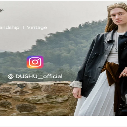 DUSHU Classic Long and Short Elastic Waist A-line Skirt 2025 Winter Skirt for Women Solid Simple Commuting Office Ladies College PlatiNum