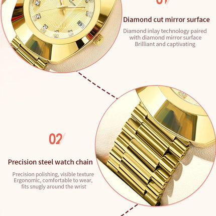 2024 nuove donne orologio ovale 34mm movimento al quarzo in acciaio inossidabile marchio di lusso acqua diamante oro nero vestito casual orologio da banchetto platinumshop