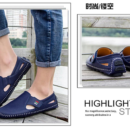 Nuovo 2023 estate scarpe in pelle traspirante uomo mocassini Casual Design di marca appartamenti da uomo fatti a mano mocassini in morbida pelle scarpe da barca