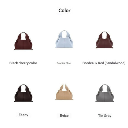 Borsa a Tracolla Cloud Dumpling da Donna, Borsa a Spalla Minimalista di Lusso in Vera Pelle Composita di Vacchetta, Piccola Dimensione