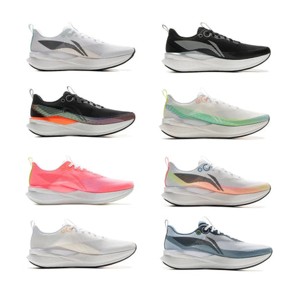 Li-Ning Men's RED HARE 8 PRO Racing Running Shoes BOOM FIBER Cushion Stable Sport Shoes Anti-Slip Wearable Sneakers ARPV003 PlatiNum