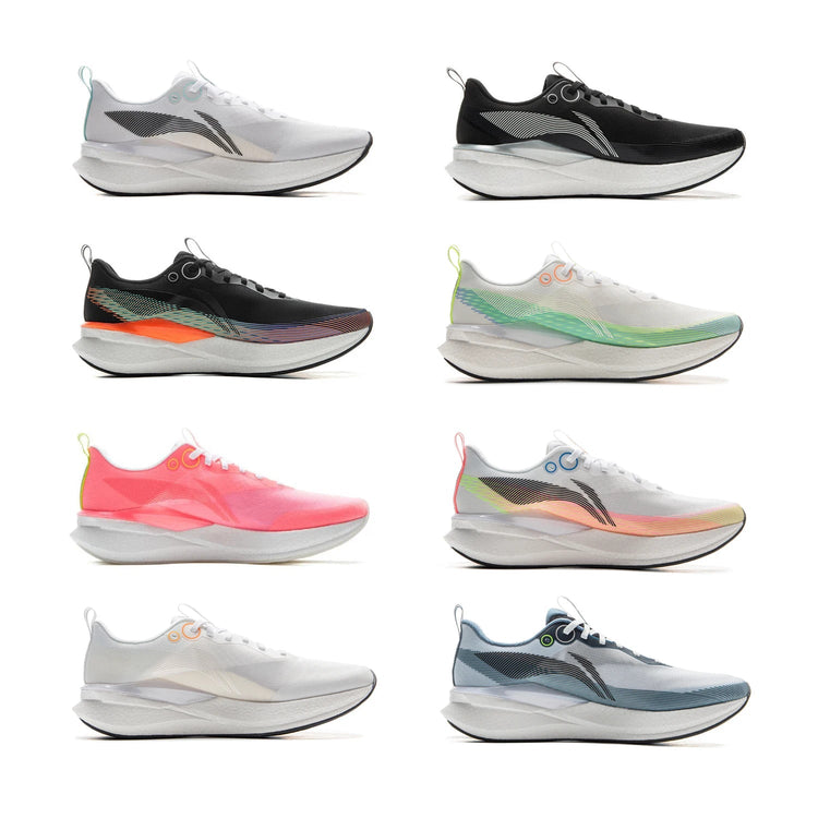 Li-Ning Men's RED HARE 8 PRO Racing Running Shoes BOOM FIBER Cushion Stable Sport Shoes Anti-Slip Wearable Sneakers ARPV003 PlatiNum
