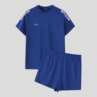INCERUN Set da uomo Stampa Allenamento estivo T-shirt a maniche corte casual e pantaloncini Set da due pezzi Streetwear 2025 Abiti da uomo di moda platinumshop
