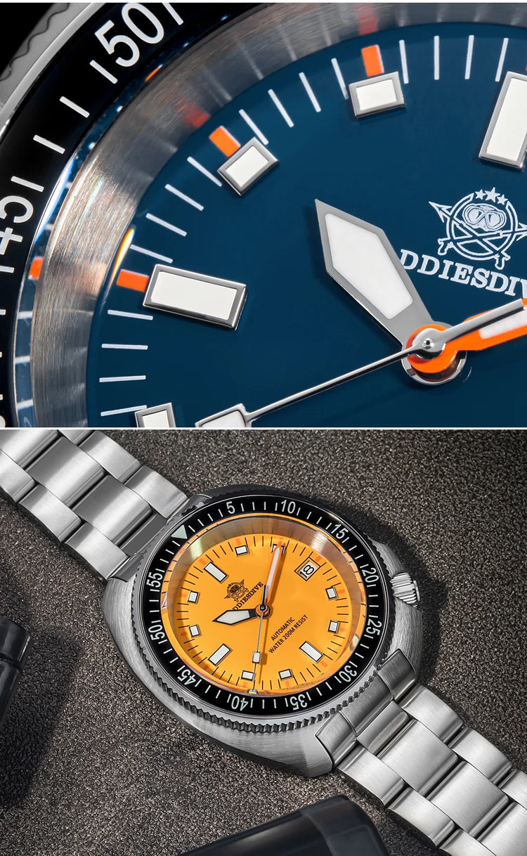 ADDIESDIVE 2025 NEW NH35A Automatic Mechanical Watches Watch For Man BGW9 Blue Luminous 20Bar Waterproof Sapphire Glass Japan