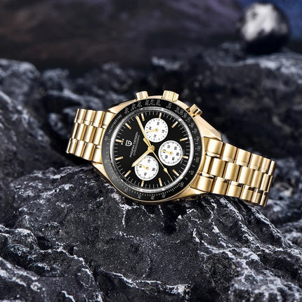 Nuovo Orologio da Uomo PAGANI DESIGN Golden Moon 2026, Orologio al Quarzo di Lusso, Cronografo Sportivo, Vetro Zaffiro AR, Impermeabile, Regalo platinumshop