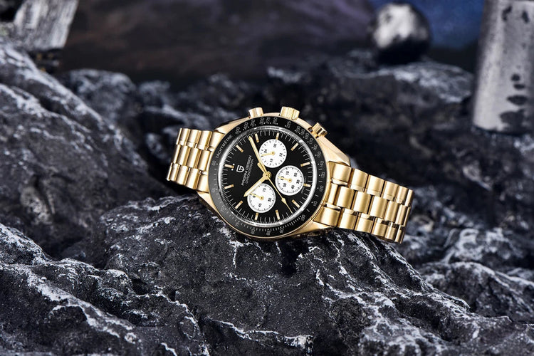 Nuovo Orologio da Uomo PAGANI DESIGN Golden Moon 2026, Orologio al Quarzo di Lusso, Cronografo Sportivo, Vetro Zaffiro AR, Impermeabile, Regalo platinumshop