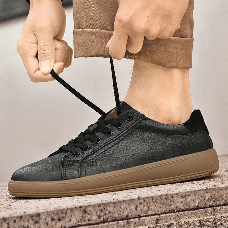 Fashion Brand Men Genuine Leather Shoes Comfortable Man Casual Shoes Outdoor Sports Sneakers Skateboard Footwear Tenis Masculino