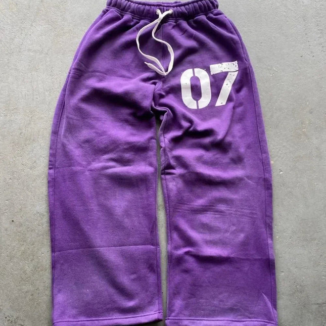 Streetwear Y2k Zipper Hoodie New Two Piece Set Hip Hop Digital Print Hooded Men Women Sweatshirts Drawstring Casual Sports Pant PlatiNum