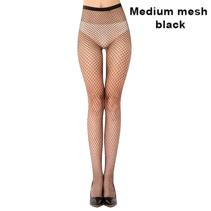 Sexy women's long mesh knit nylon tights thin body stockings perfect legs fishnet hollow high waist leggings socks