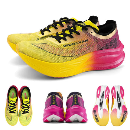IRUNSVAN  Lightweight Marathon Sneakers Men Running Shoes Breathable Sports Shoes Casual Comfortable Athletic Training Unisex PlatiNum