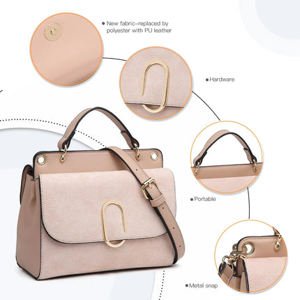 Miss Lulu piccola borsa da donna elegante borsa a tracolla borsa a tracolla in ecopelle elegante Shopper per donna