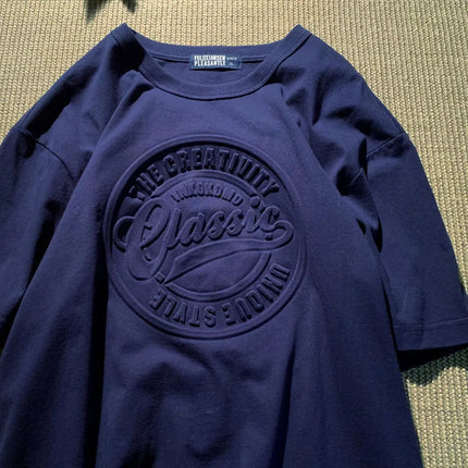 Vintage 3D Print Steel Seal Print Mens Short-sleeved T-Shirt Casual T Shirt Couples T-shirts Women Men's Loose Tees PlatiNum