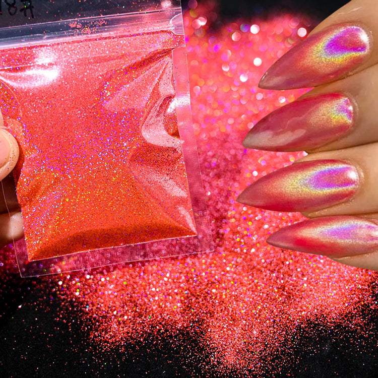 10g/Bag Glitter Snow White Nail Art Sugar Powder Sweater Laser Shiny Decoration Chrome Powder Woolen Candy Effect Nails 2027