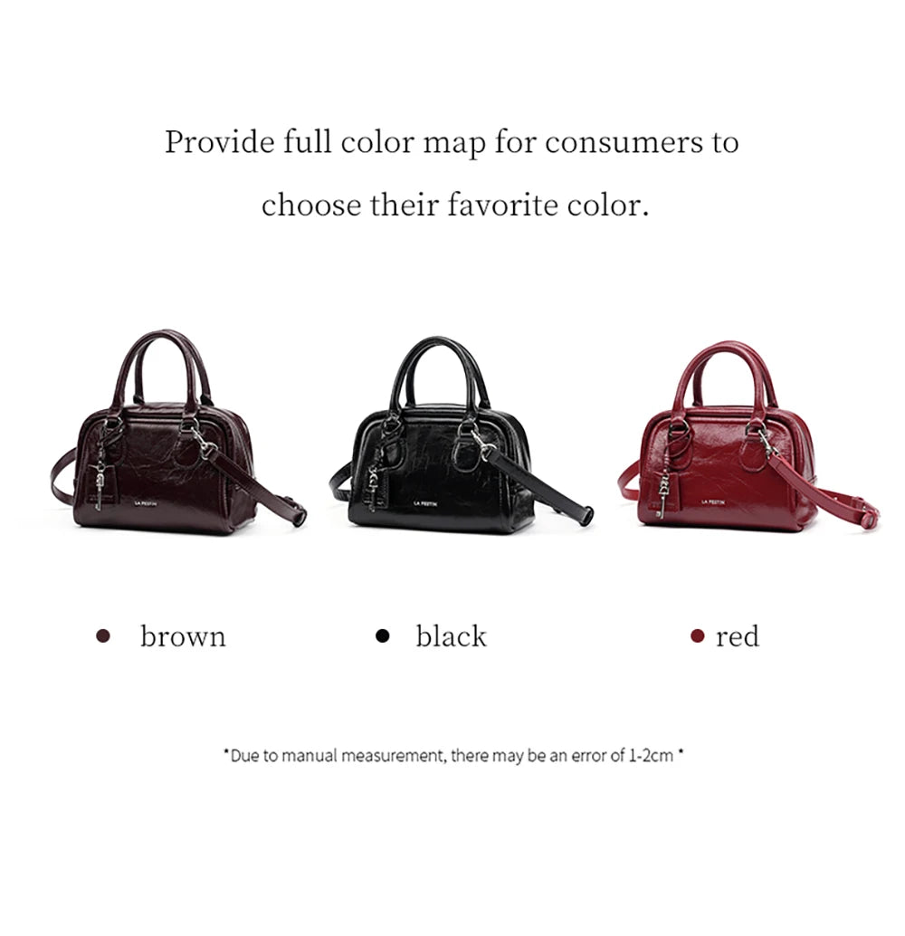 LA FESTIN Original Brand Handbag Women Popular Shoulder Bag Designer Boston Bag Luxury Bag Square Bag Lady Crossbody Bag