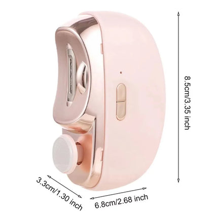 3-in-1 Electric Nail Trimmer for Seniors & Adults, Automatic Nail Clipper with Polishing, Rechargeable Safe Nail Cutter for Elderly Kids