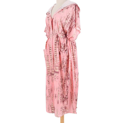 Costume da bagno donna copricostume lungo Kimono da spiaggia orlo curvo allentato aperto davanti Tie Dye abbigliamento da spiaggia platinumshop