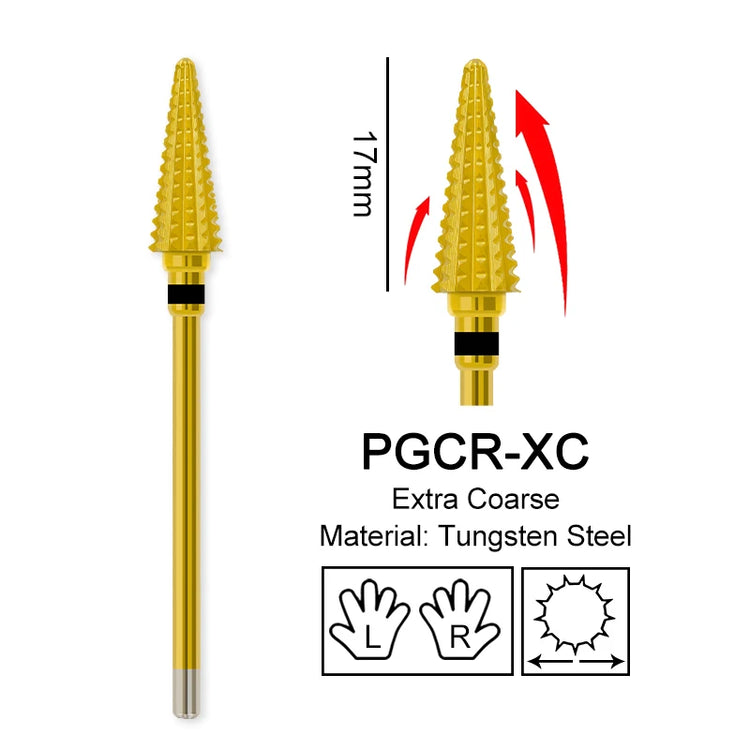 Carbide Large Cone Nail Drill Bits Electric Milling Cutter For Gel Polish Removal Grinding DIY Home Salon Manicure Pedicure Nail Art Accessories Supplies