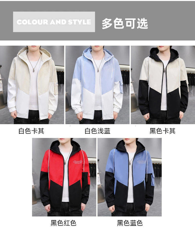New  Autumn Winter Men's fleece Jackets Casual Warm Hooded Coats Sports Outwear Youth Tops Clothing
