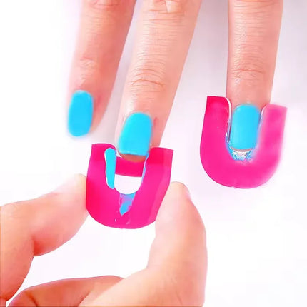 26Pcs Shape Nail Polish Protector Nail Painting Cuticle Protector Tape Applying Clean Nail Polish Suitable for Home Use Bagged